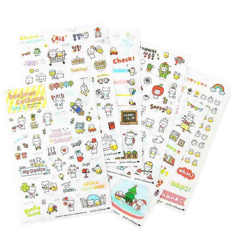 Cartoon Style Stickers For Mobile Phone, Suitcase