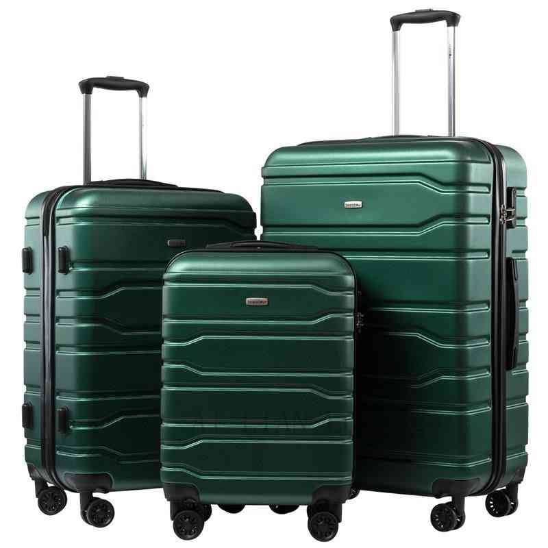 Rolling Luggage Set, Travel Suitcase On Wheels