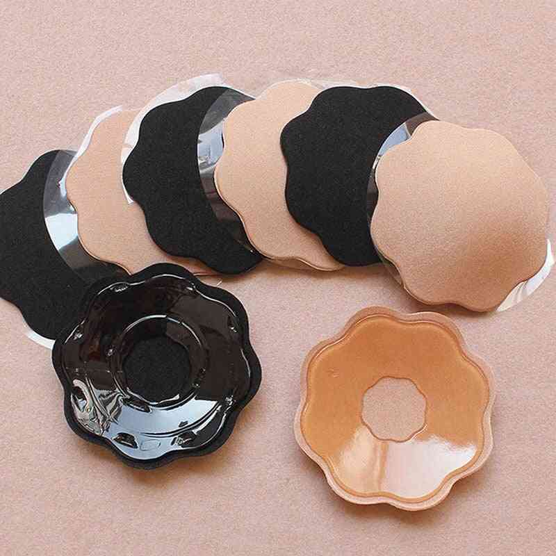 Women Reusable Pasties Silicone Breast Sticker Self Adhesive Nipple Cover Bra Pads