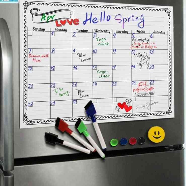 Magnetic A3 Message Board/monthly Planner Whiteboard