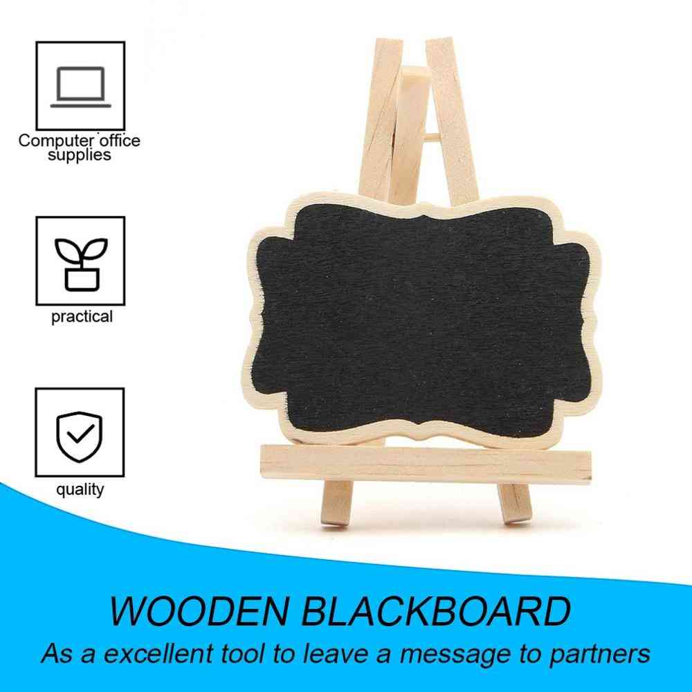 Mini Wooden Blackboard, Chalkboard Stand Wedding Party Table Decor