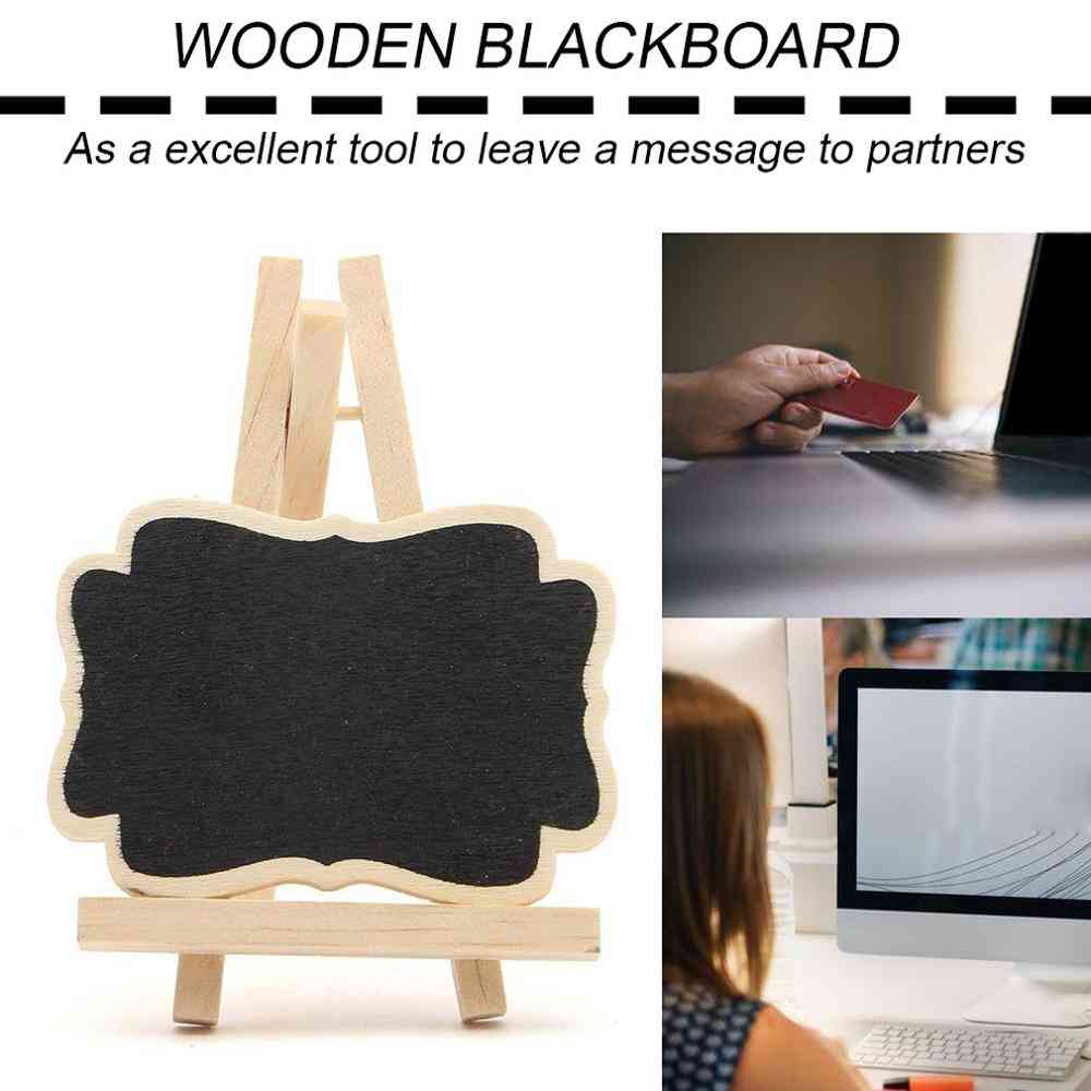Mini Wooden Blackboard, Chalkboard Stand Wedding Party Table Decor