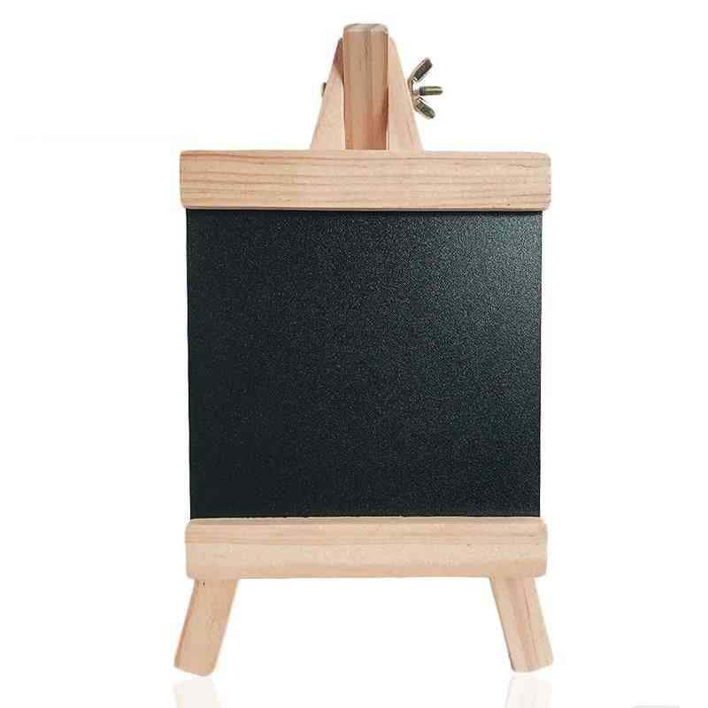 Mini Desktop Pine Wood Easel Blackboard, Chalkboard