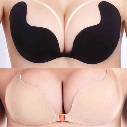 Silicone Self Adhesive, Seamless Wire Free, Push-up Strapless, Backless Invisible Bras