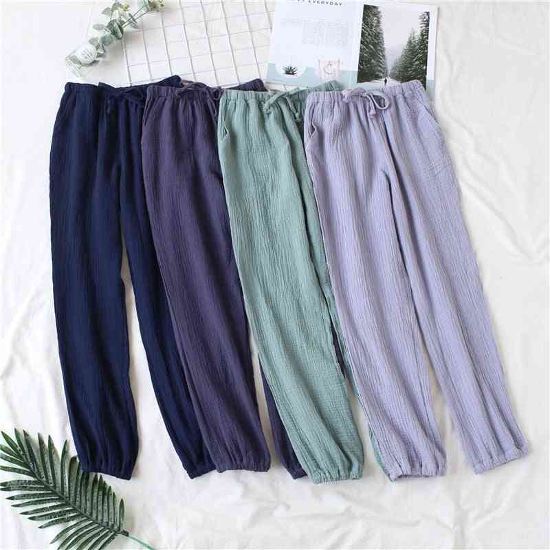 Japanese Pajamas, Men And Women Spring And Autumn Home Pants