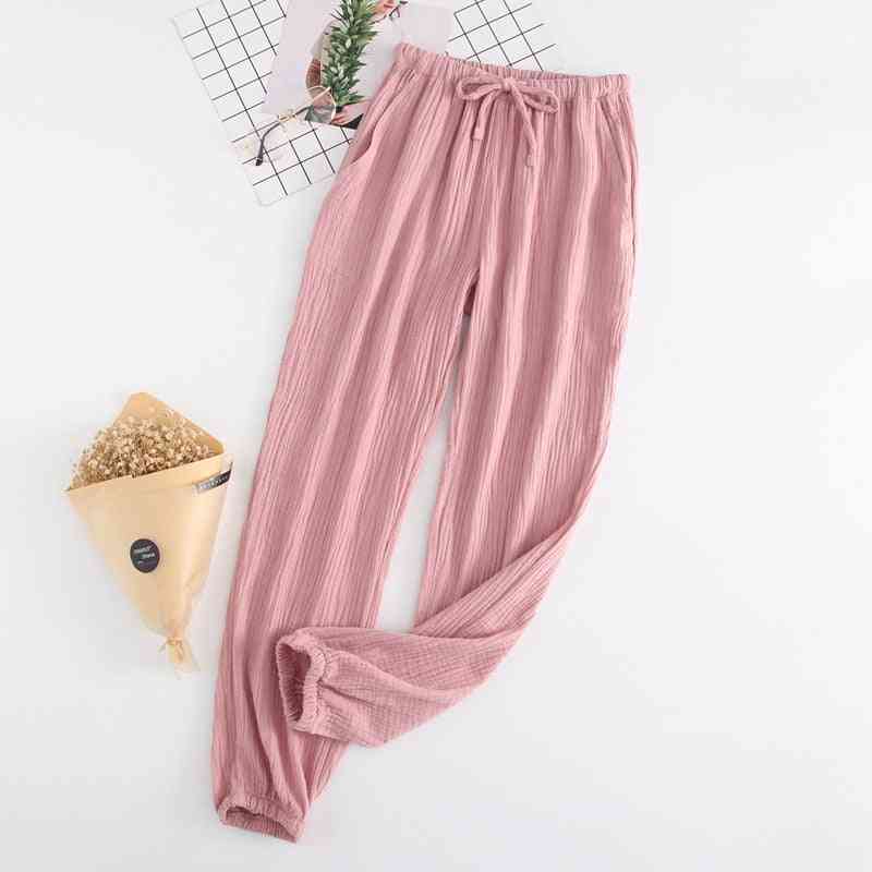 Japanese Pajamas, Men And Women Spring And Autumn Home Pants