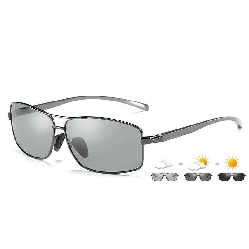 Men/women Polarized Chameleon Glasses Driving Goggles Anti-glare Sunglasses