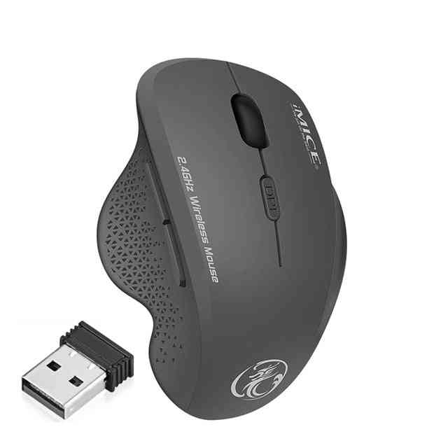 Wireless Gaming Mouse, 6 Buttons, Usb Optical Game Mice For Computer, Laptop