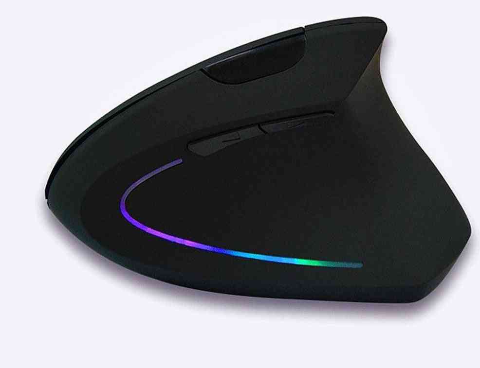 Wireless Ergonomic Optical Vertical Mice, Colorful Light - Gaming Mouse