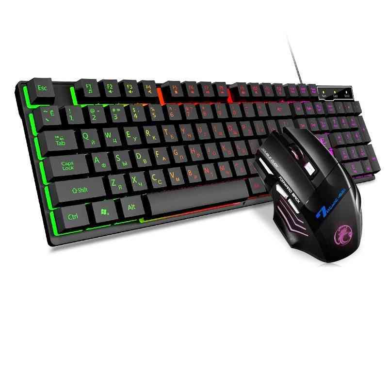 Gaming  And Mouse Wired Backlight Keyboard Kit For Pc, Laptop