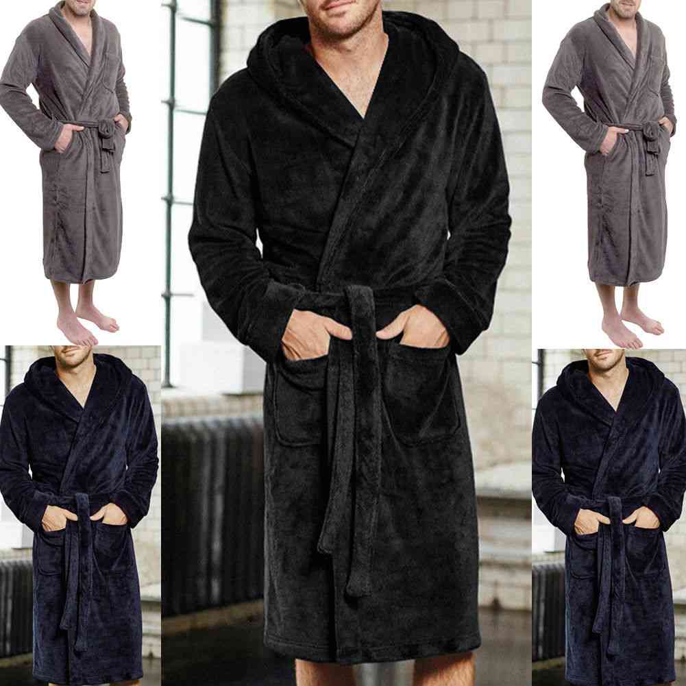 Albornoces de hombre y batas de baño tipo kimono, pijamas largos de primavera
