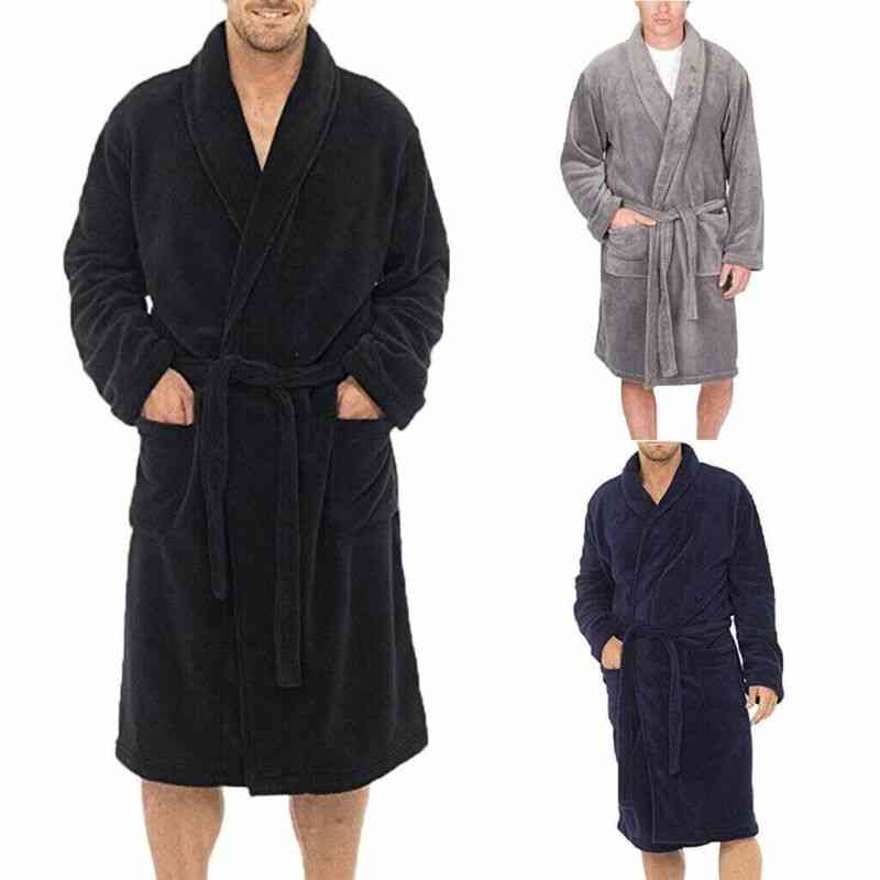 Men's Bathrobes And Kimono Bath Robes, Spring Long Pajamas