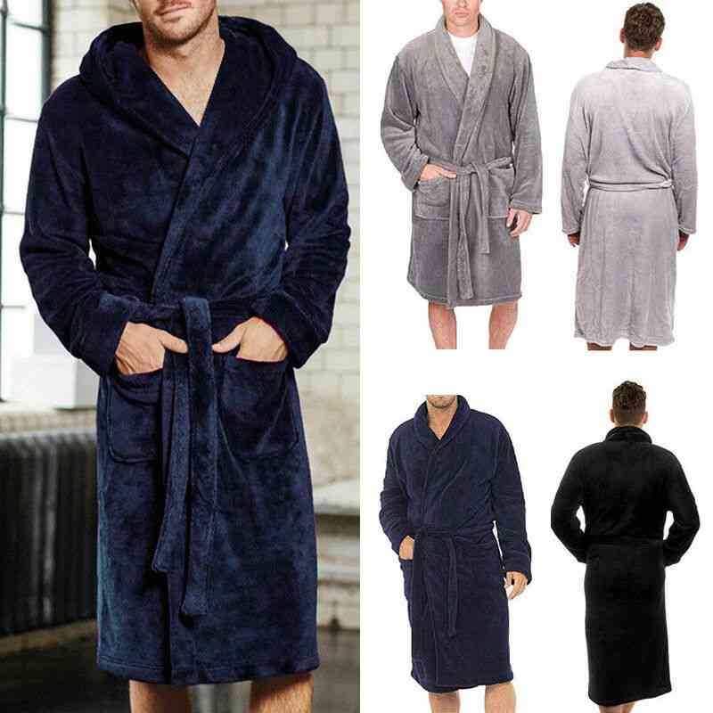 Men's Bathrobes And Kimono Bath Robes, Spring Long Pajamas