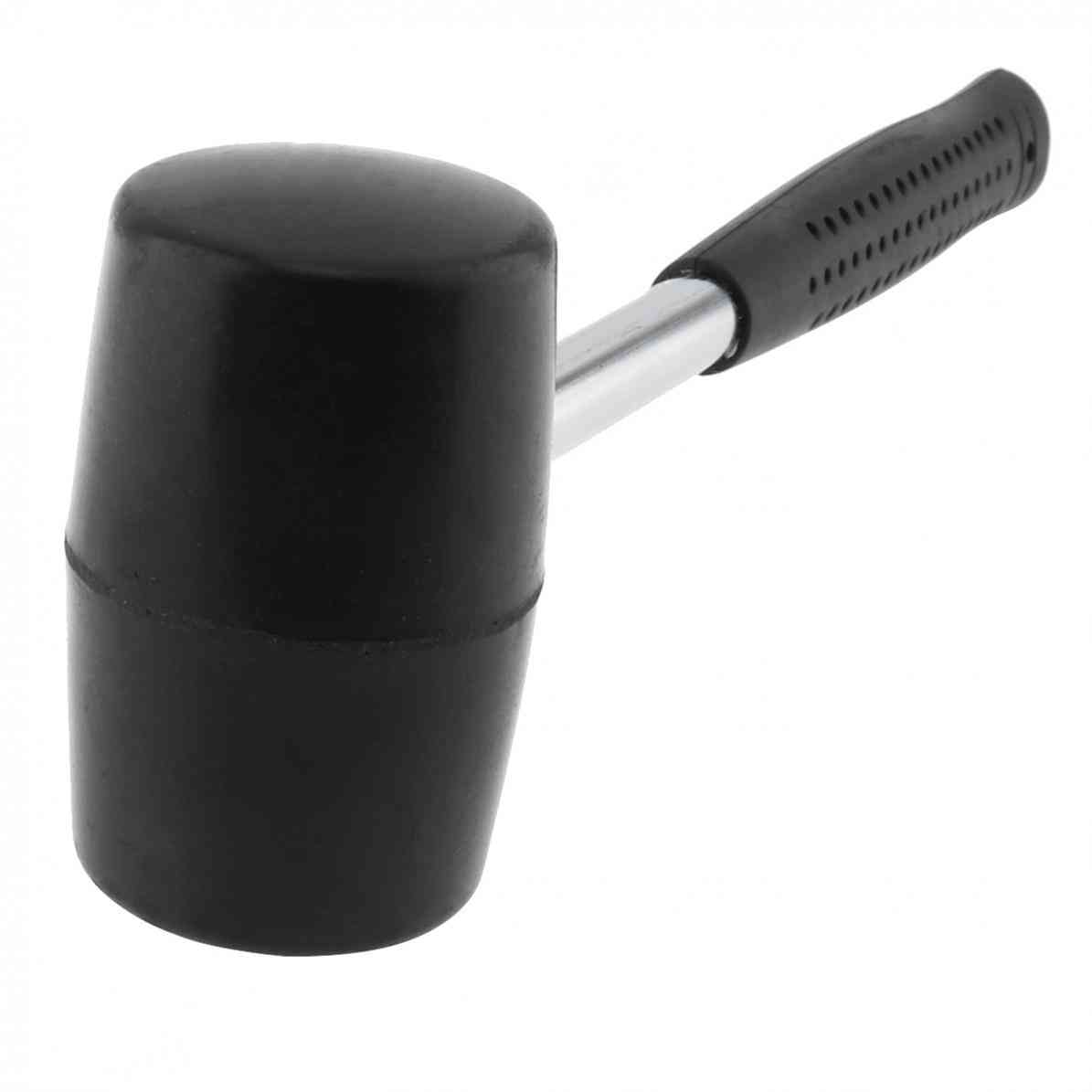 Non-elastic Rubber, Wear-resistant, Tile Hammer With Round Head, Handle Hand Tool