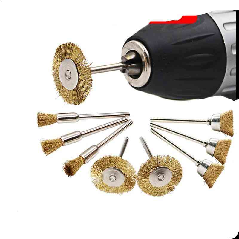 Brass Wire Wheel Brushes, Die Grinder, Rotary Electric Tool For Engraver