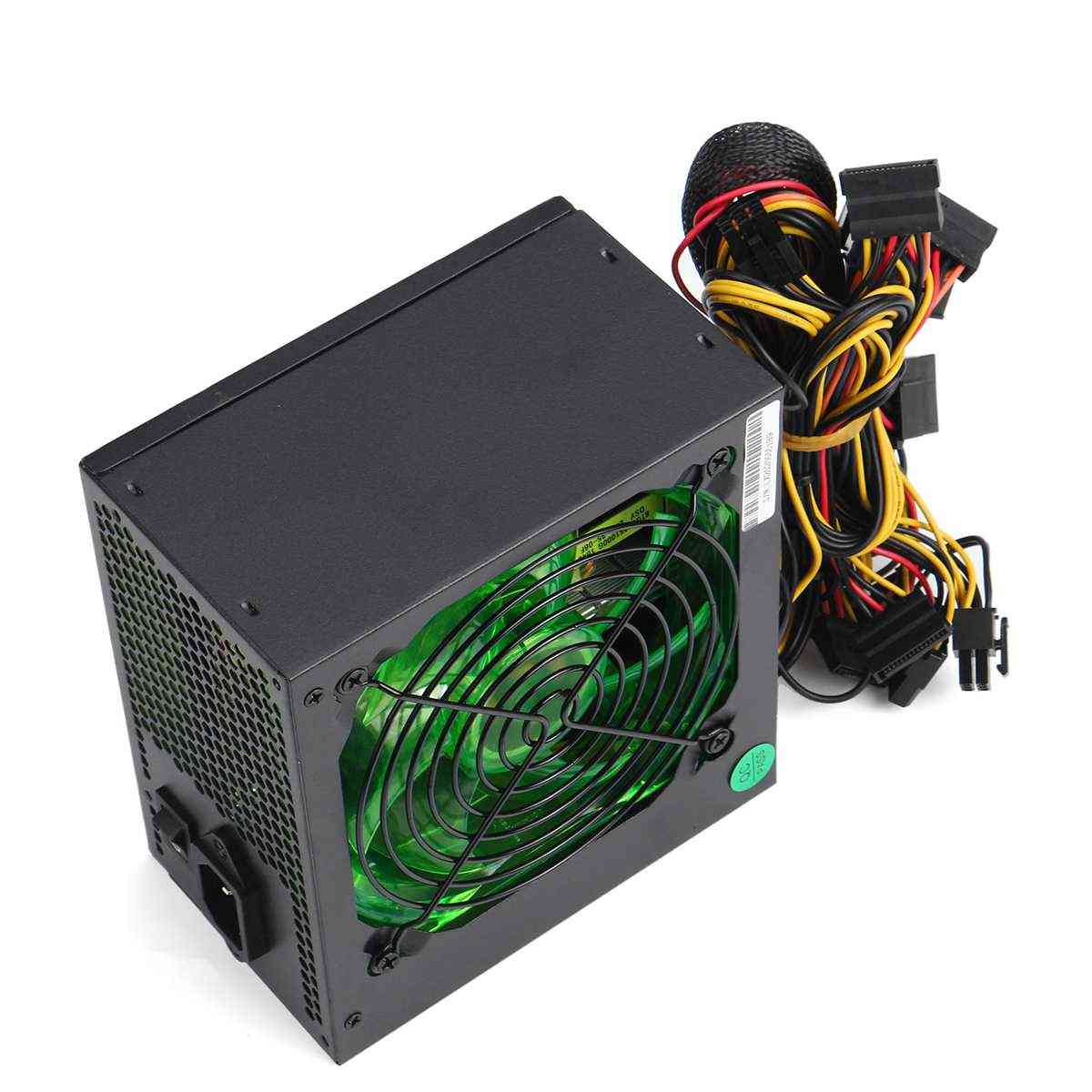 Max 800w pci sata 220v atx 12v gaming pc napajalnik 24pin / molex / sata led ventilator