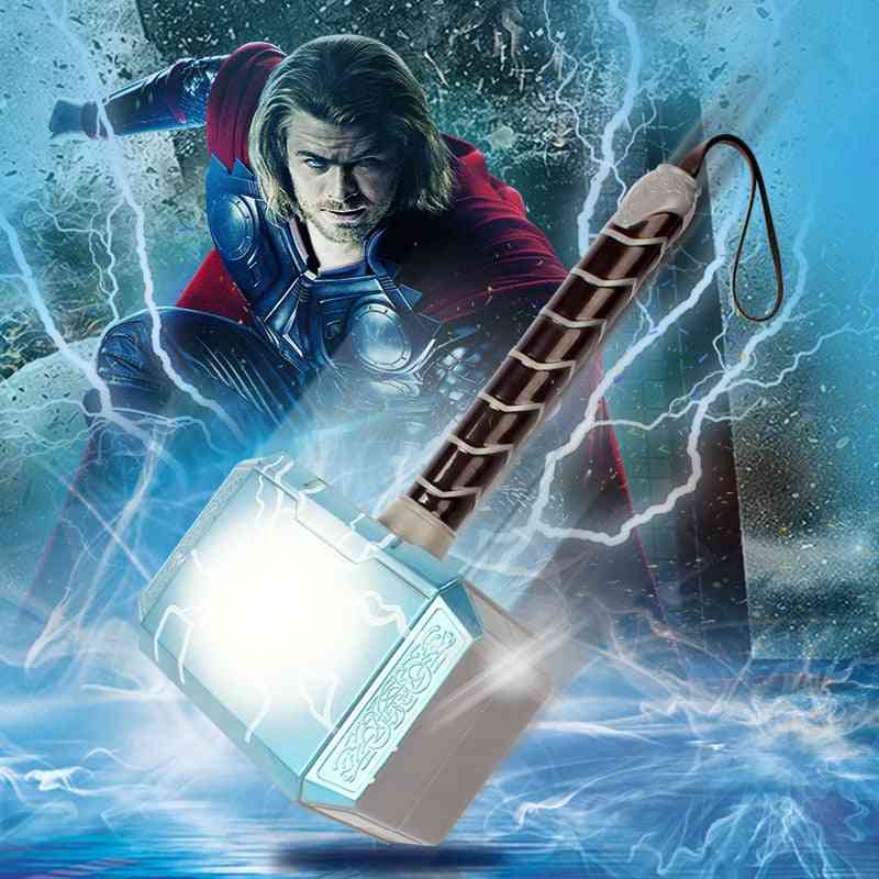 Thor led light sound marteau, masque et cape figurines d'action