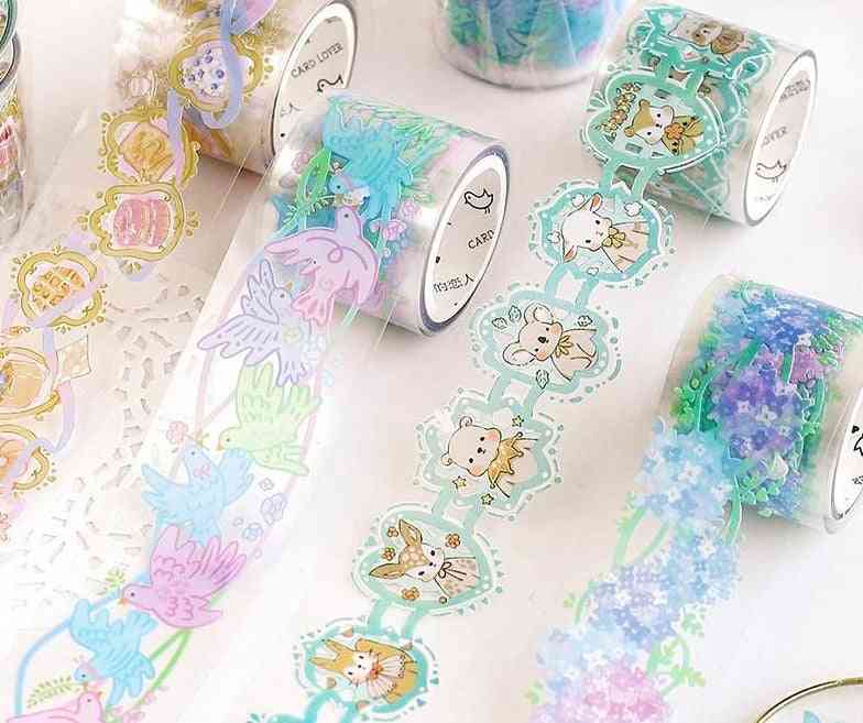 Transparent Pet Washi Tape Stickers For Decoration
