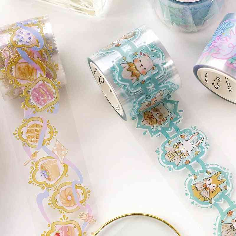 Transparent Pet Washi Tape Stickers For Decoration