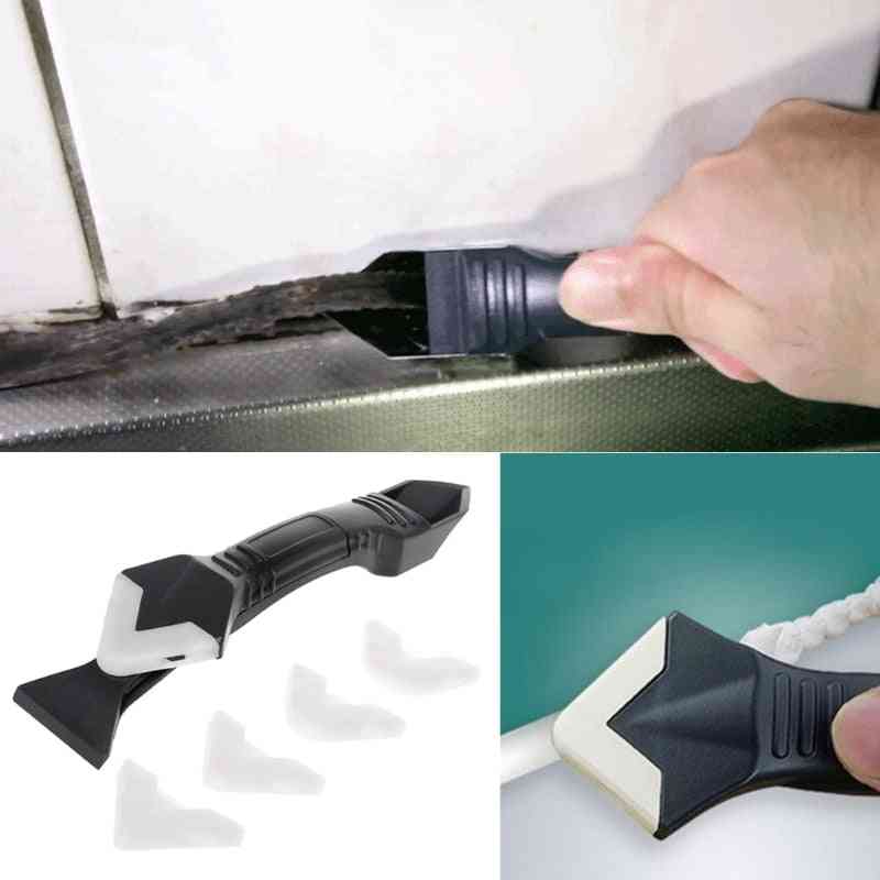 3-in-1 Sealant Scraper, Silicone Trowel Grout, Corner Remover Tool