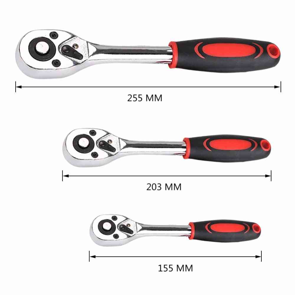 Ratchet Wrench With 24-teeth Extending, Telescopic Socket Tool
