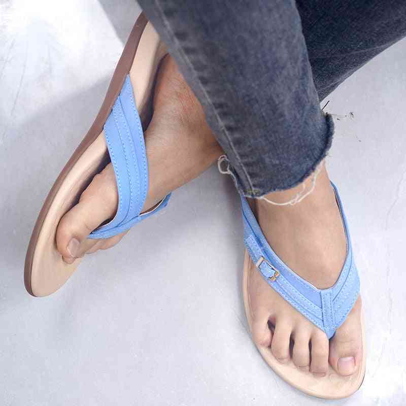 Summer Fashion Beach Flip Slip Casual Flat Slides Ladies Sandals
