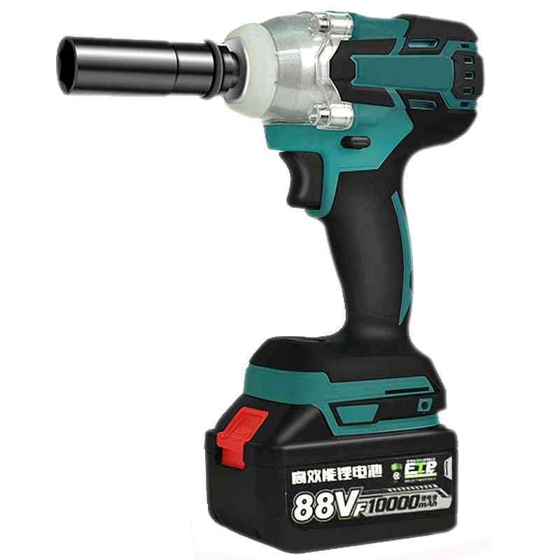 Electric Brushless Impact Wrench, Rechargeable Socket Power Tool Cordless With Battery