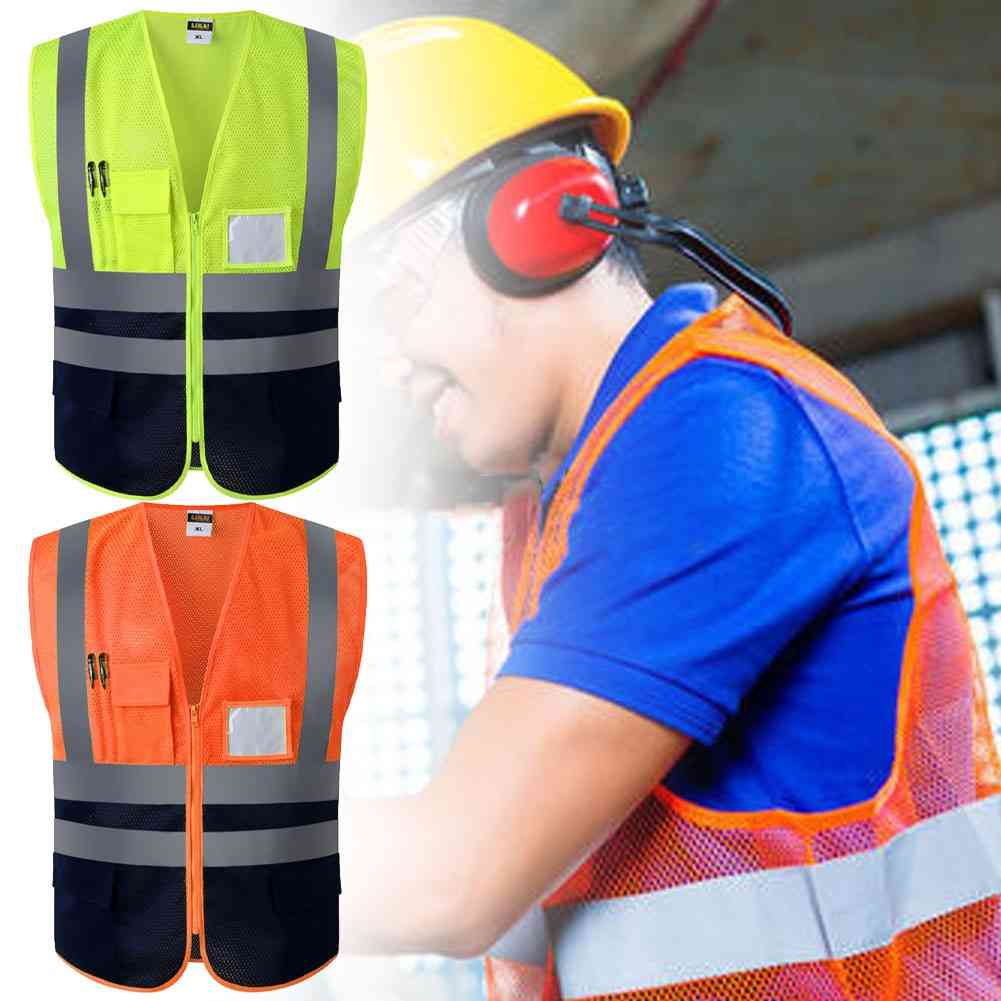 High Strip Visibility, Utility Safety, Reflective Vest, Work Place