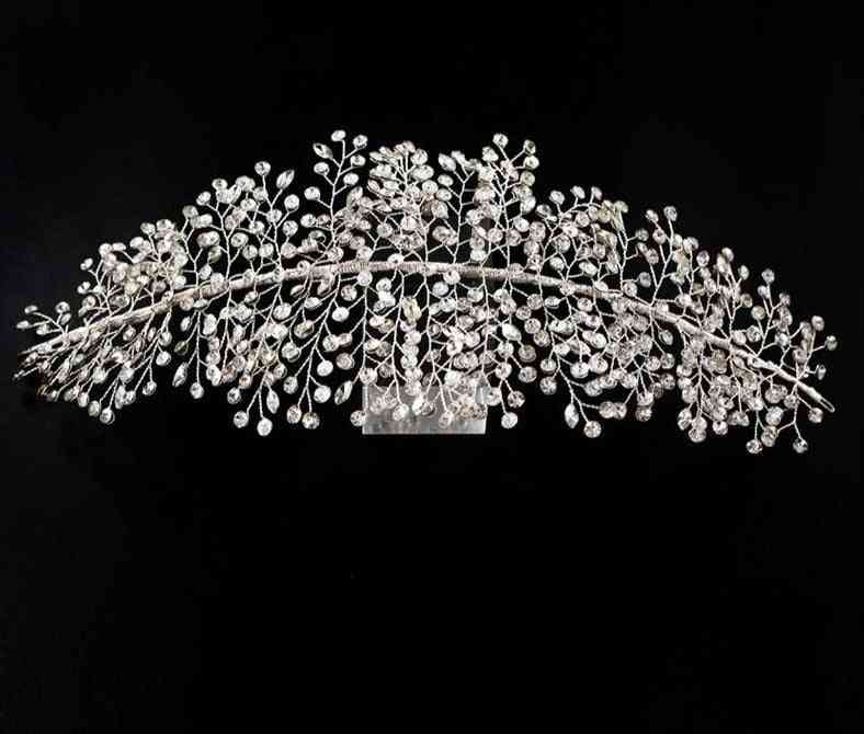 Crystal Rhinestone, Tiaras Crowns, Bridal Hair Piece, Prom Pageant Accessory