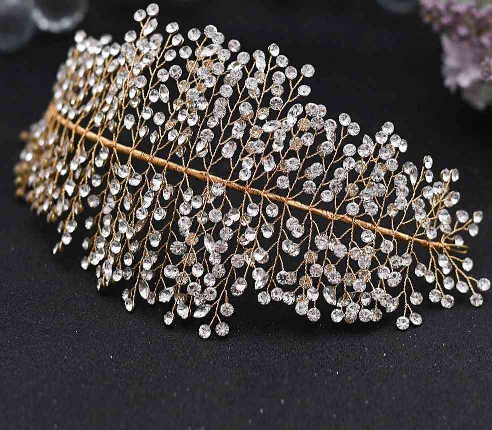 Crystal Rhinestone, Tiaras Crowns, Bridal Hair Piece, Prom Pageant Accessory