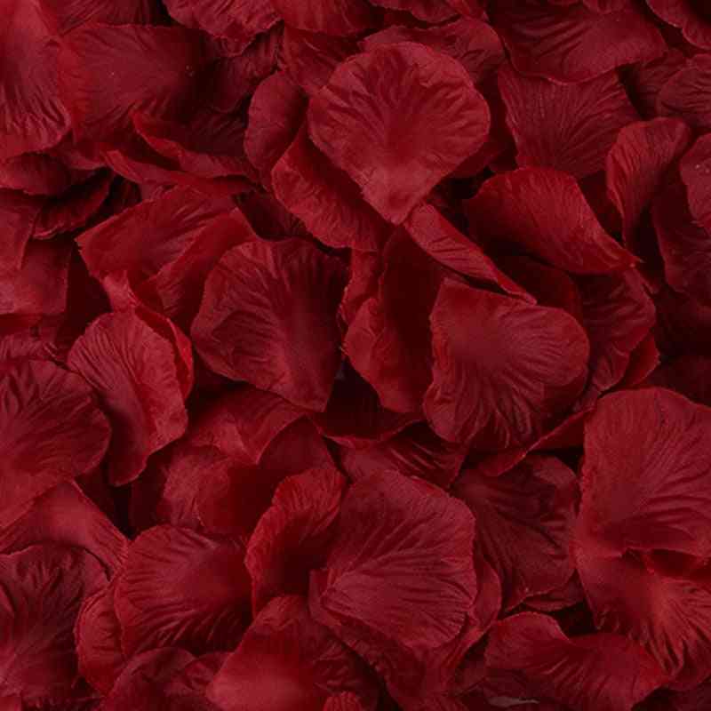 Pétales de rose artificiels en soie pour la décoration de mariage