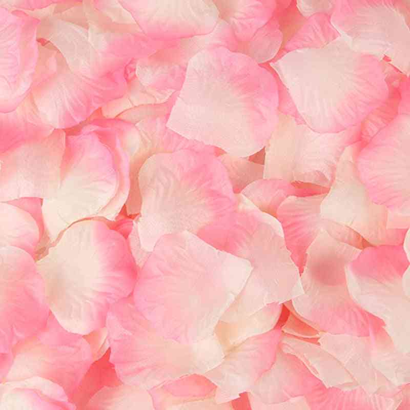 Pétales de rose artificiels en soie pour la décoration de mariage