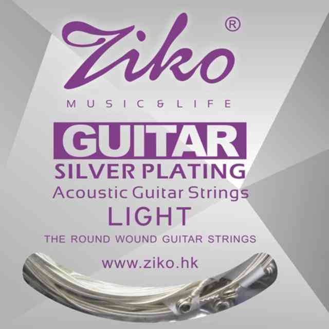 6 Strings Acoustic Guitar Silver Plating
