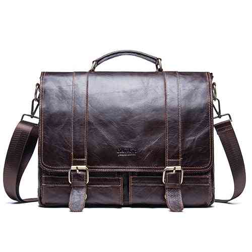Men's Briefcase, Genuine Leather Business Handbag