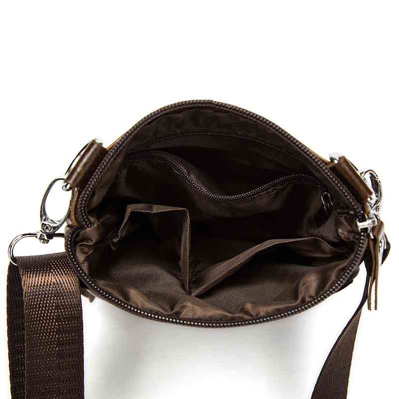 Genuine Leather, Retro Briefcase, Crossbody Shoulder Handbag, Women