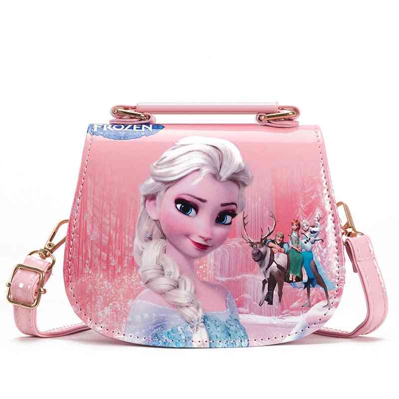 Frozen Princess Shoulder Pu Cartoon Elsa Handbags