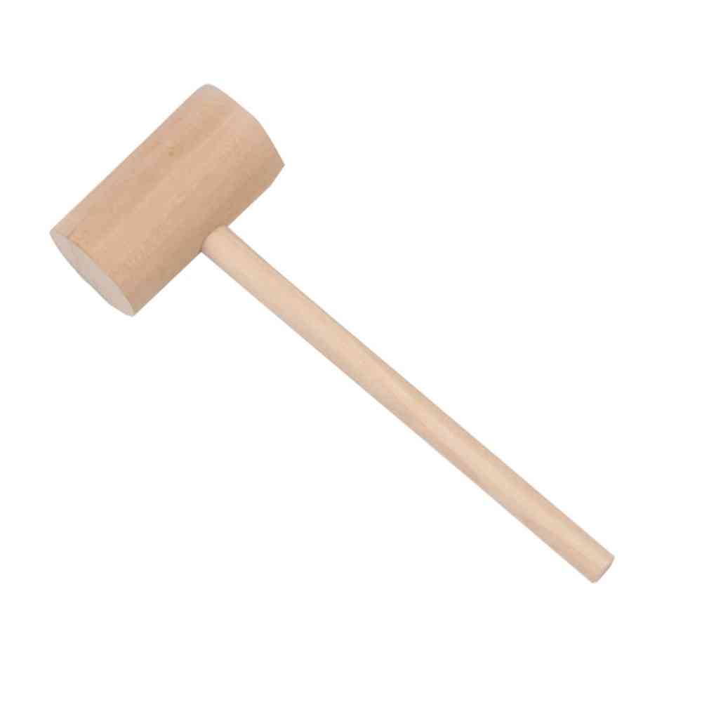 Hitting Hammers, Round Solid Wood Mini Toy Pounder Replacement Mallets
