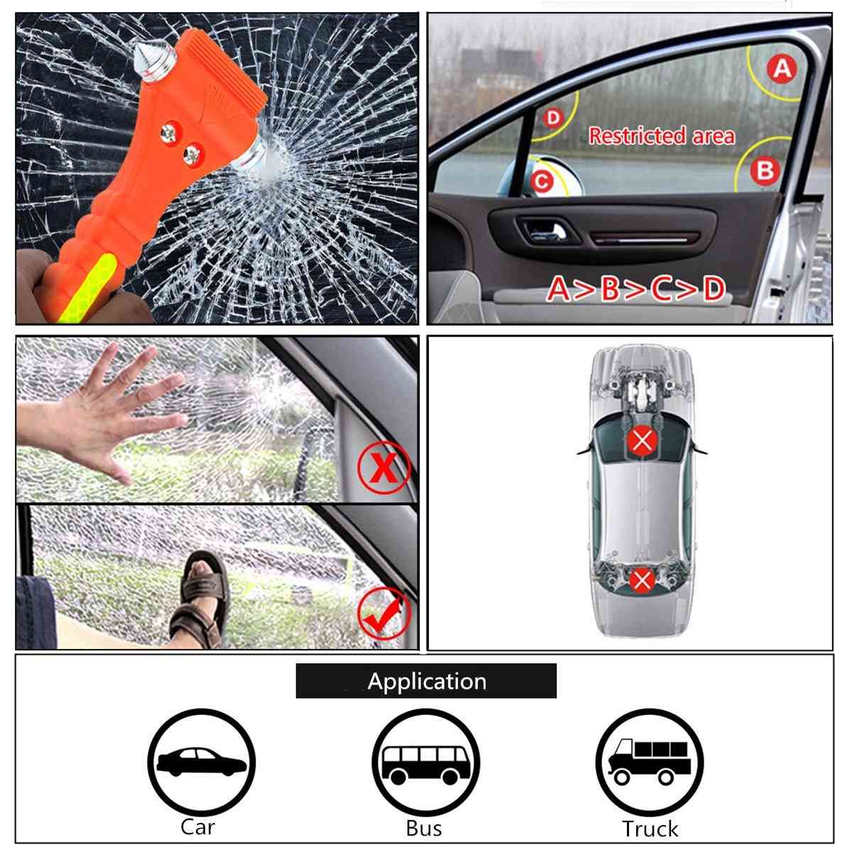 Mini Car Safety Hammer Life Savings Escape Emergency Seat