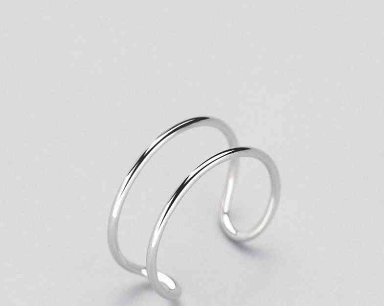 Double Line Adjustable Ring