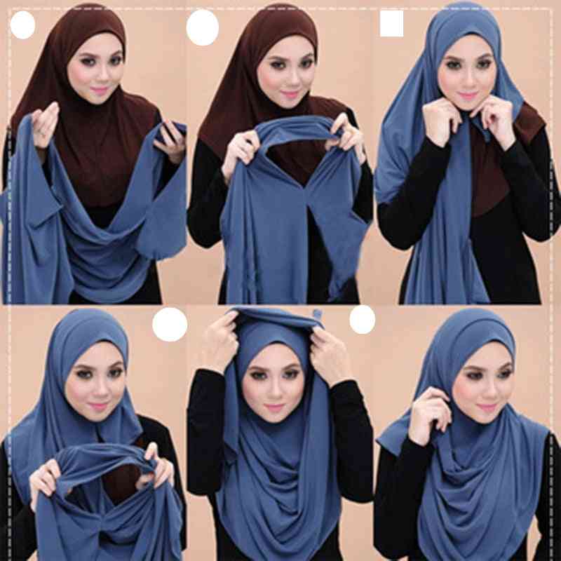 Muslim Double Loop Chiffon Hijab / Scarf