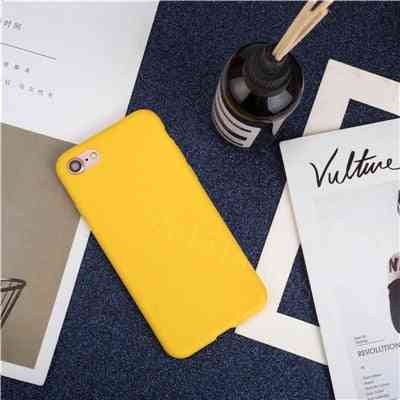 Iskunkestävä pehmeä ylellinen silikoniohut pehmeä värillinen puhelinkotelo iphone set-6: lle
