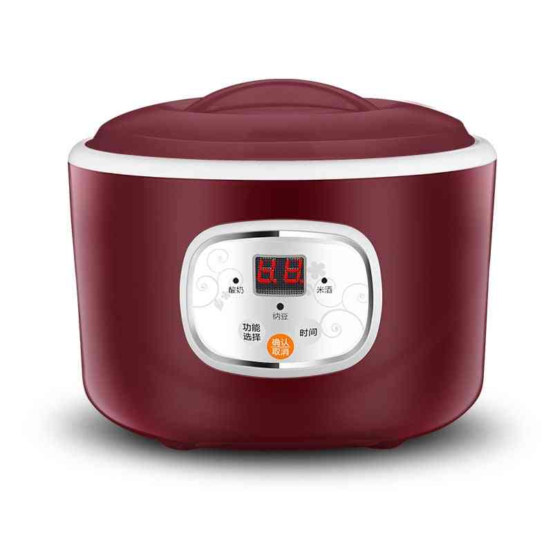 Electric Automatic Yogurt Maker Thermostatic Natto Stainless Steel Liner