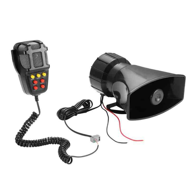 Car Emergency Siren Horn & Mic Speaker System, Amplifier Hooter