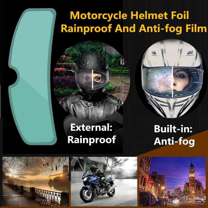 Uniwersalny ekran z łatką przeciwmgielną do kasku motocyklowego;