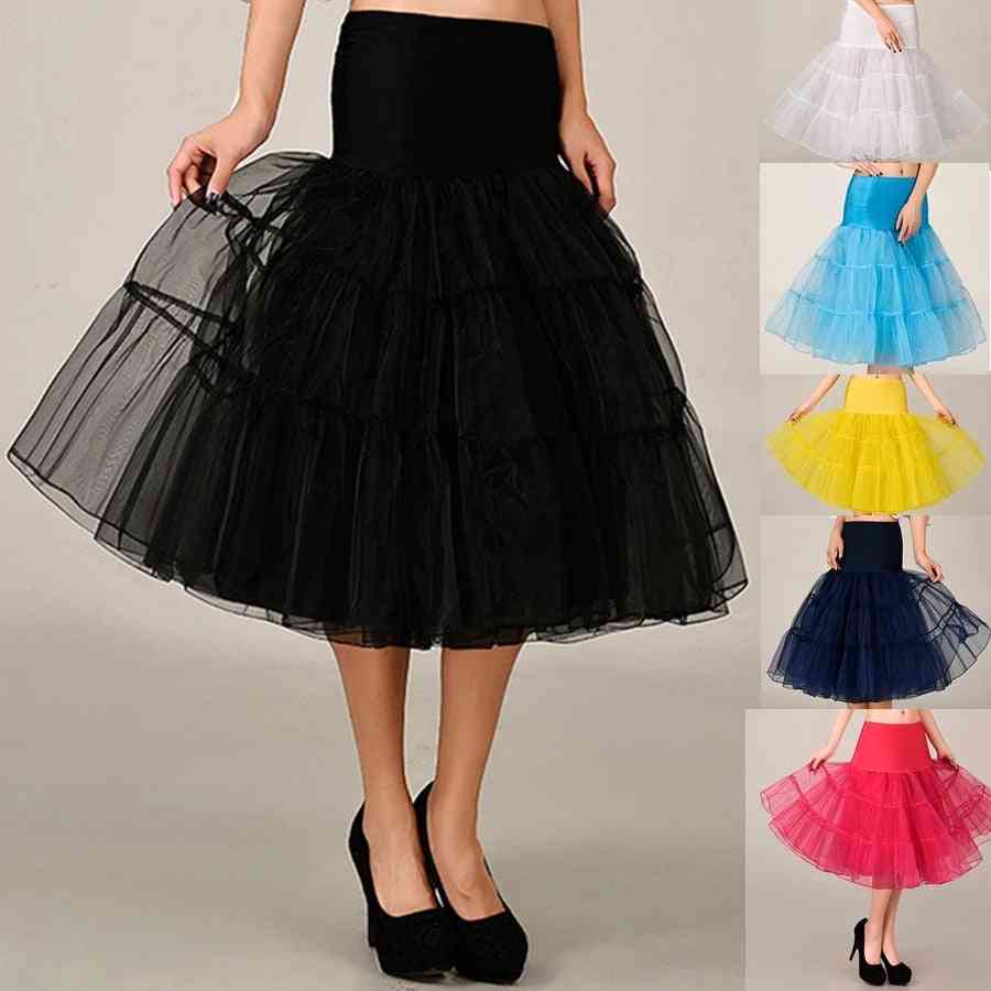 Spring Cosplay Petticoat, Underskirt Knee Short, Multi-layers Puffy Tutu For Woman