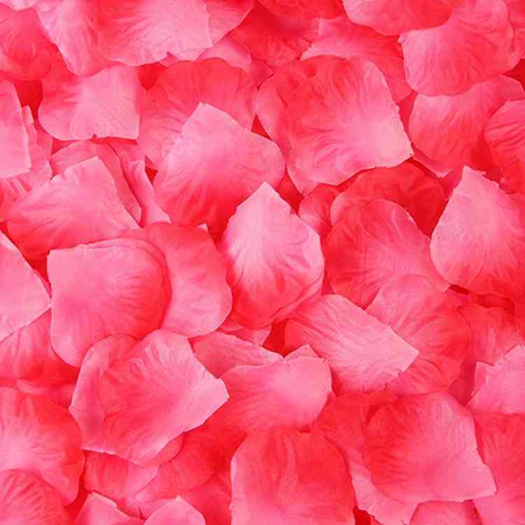 Mesterséges virágok szimulációs rózsaszirom díszek