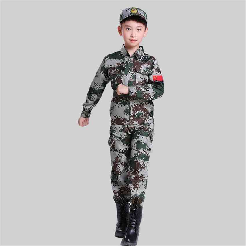 Costume de armată de luptă pentru copii, uniforme de antrenament militar