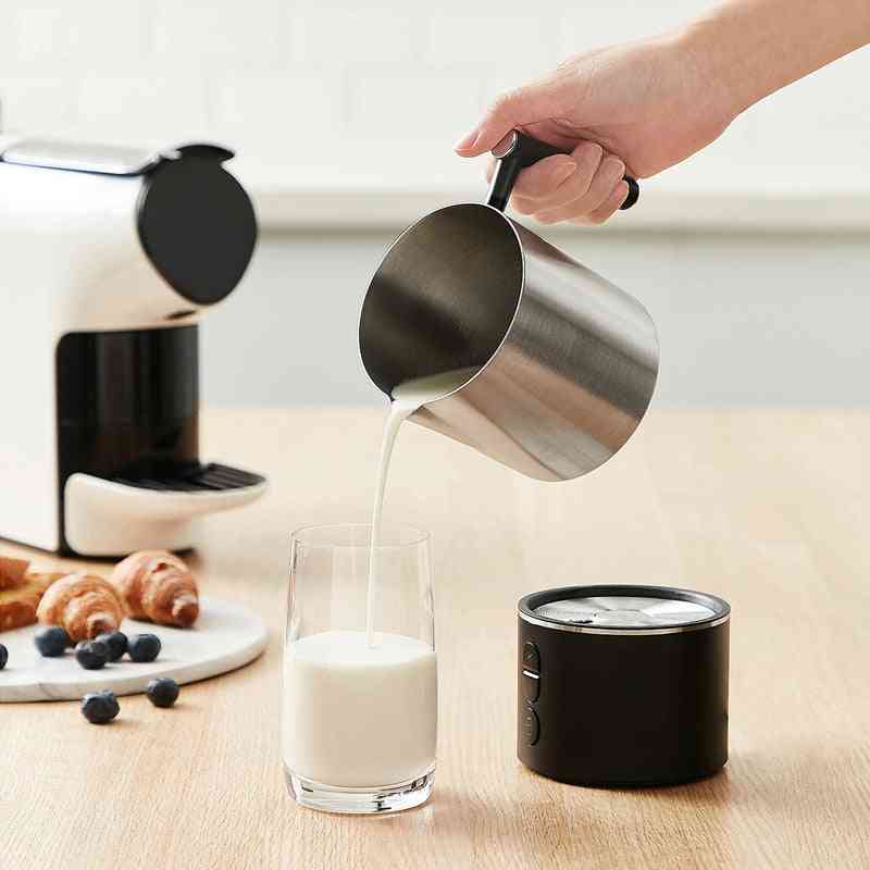 Avtagbar mjölkskummare elektrisk ångkokare för att göra latte cappuccino macchiato varm mjölk