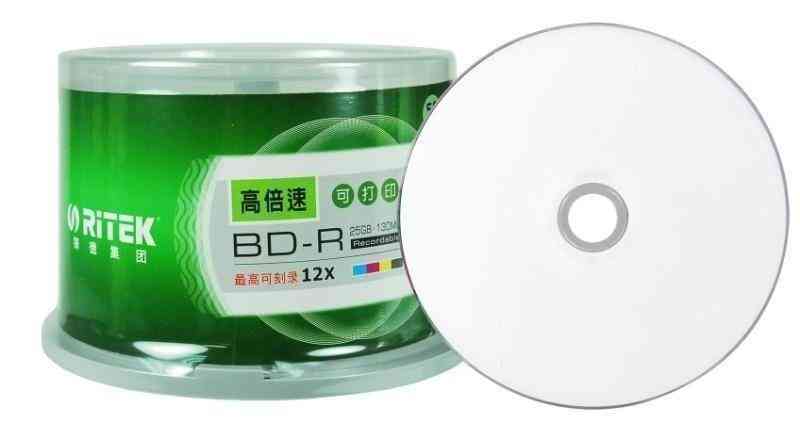 Double Ritek, Bd-r/ 2-12x Speed Printable, Blu Ray, Blank Disc Box