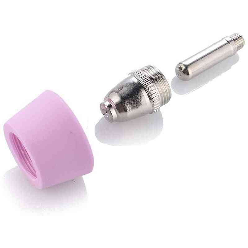50pcs- Plasma Cutter Torch, Consumables Electrode, Nozzles Cups Kit